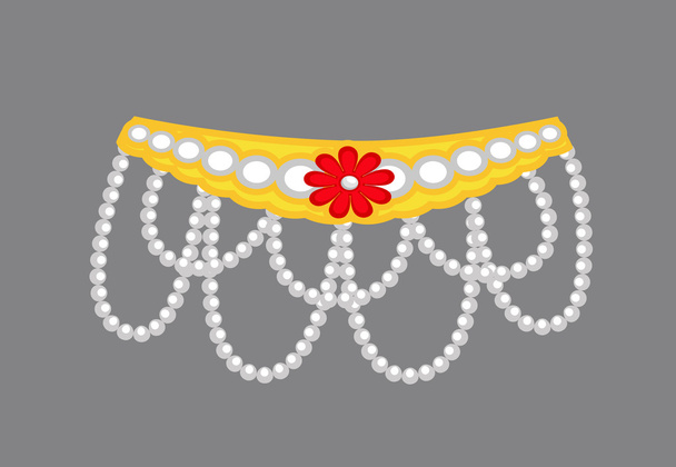 Conception d'ornement de perles - Mythologique hindou
 - Vecteur, image