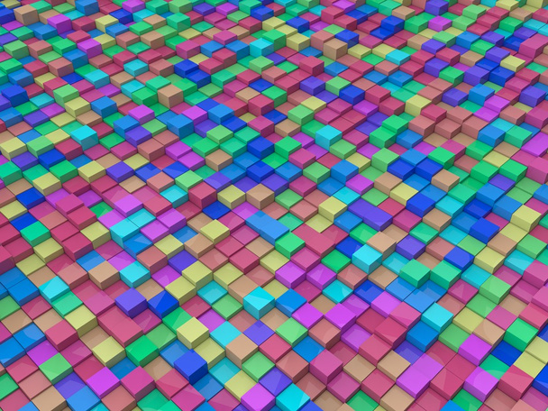 cubes de couleur aléatoire
 - Photo, image
