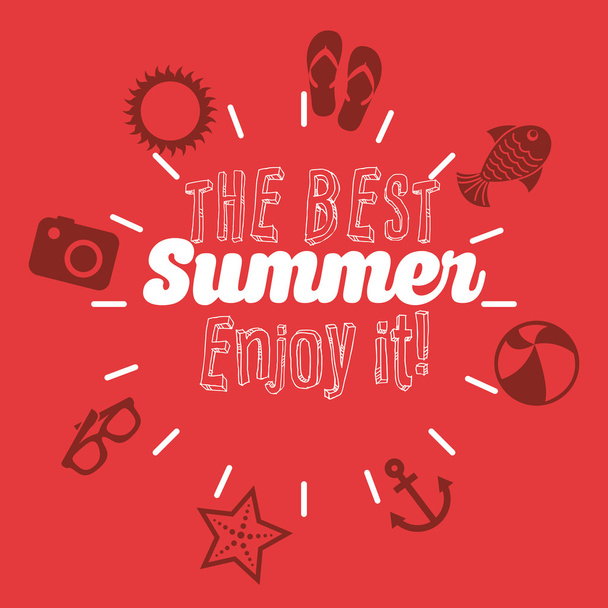 the best summer  - Vector, Imagen