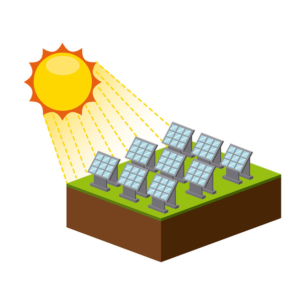 energía solar  - Vector, Imagen