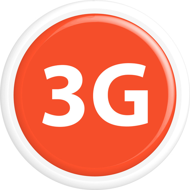 Кнопка 3G
 - Вектор,изображение