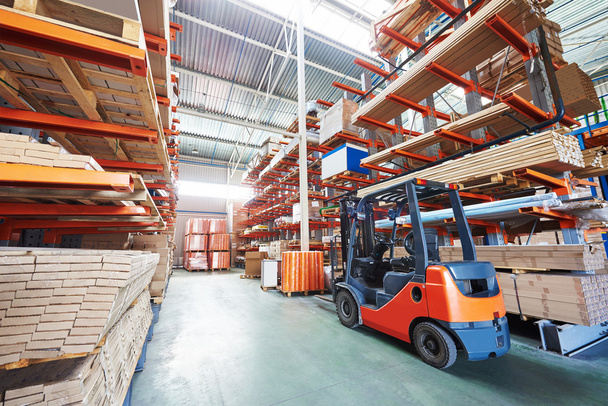 forklift loader at warehouse  - Foto, immagini