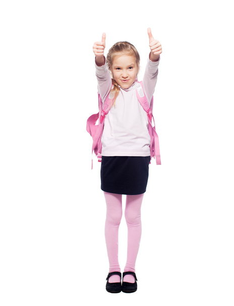 Child with schoolbag - Foto, afbeelding