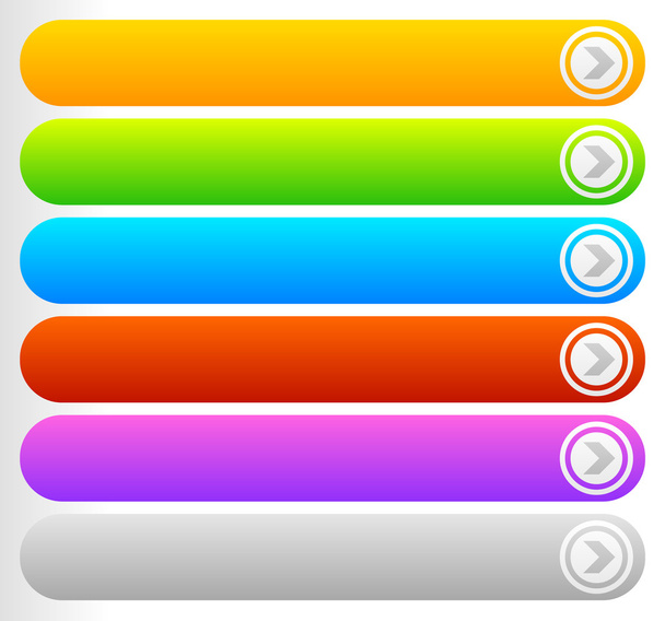 Colorful buttons or banners - Vektor, Bild