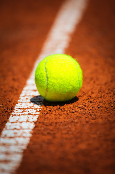 Tennis Ball on a tennis court - Fotó, kép