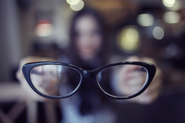 Young girl with glasses - Фото, зображення