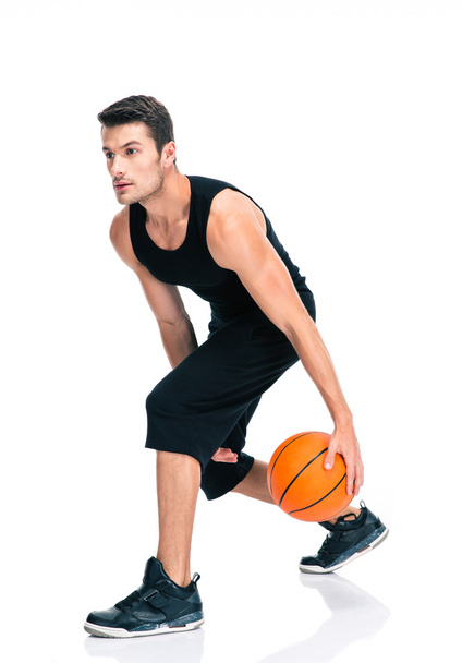Sports man playing in basketball - Foto, Imagem