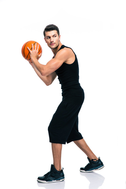 Sports man playing in basketball - Foto, Imagen