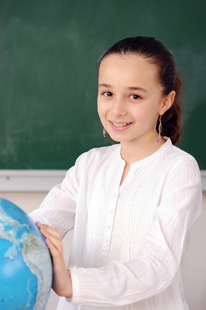 schoolgirl in her class - Photo, Image