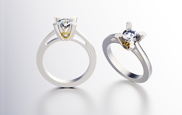 Розкішні кільця з діамантами
 - Фото, зображення