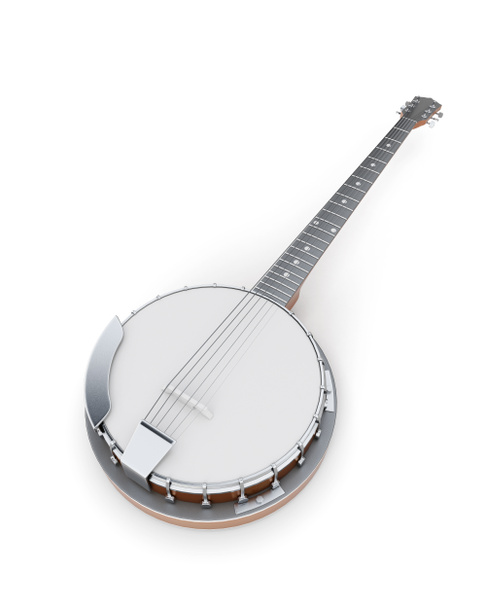 Banjo on a white - Φωτογραφία, εικόνα