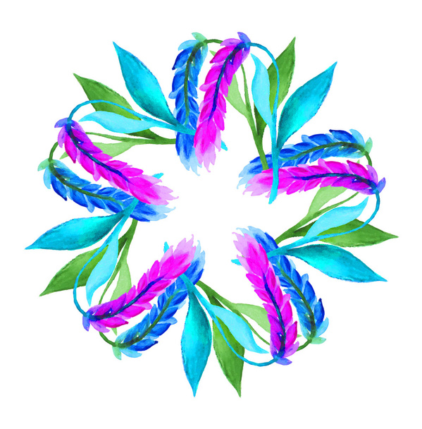 design květinového věnce - Vektor, obrázek
