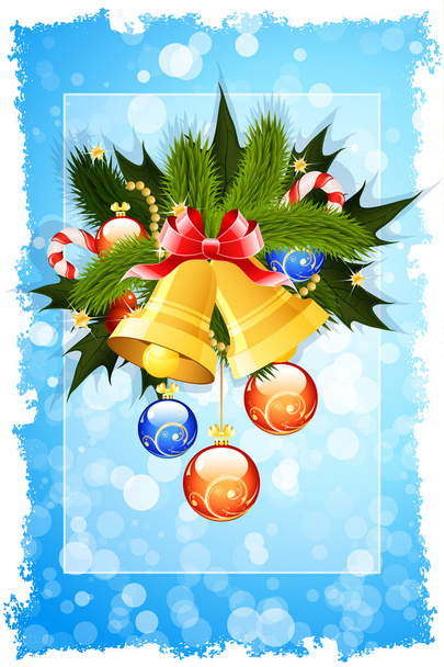 Christmas Card Template - Vector, Image