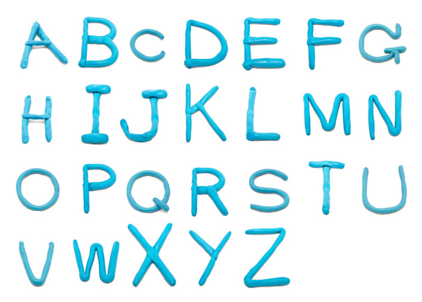 Clay font a to z - Foto, afbeelding