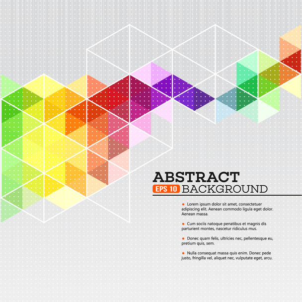 Color geometric background with triangles. Vector illustration  - Vector, Image
