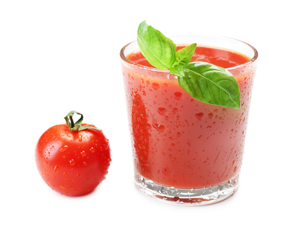 Glass of fresh tomato juice - Φωτογραφία, εικόνα