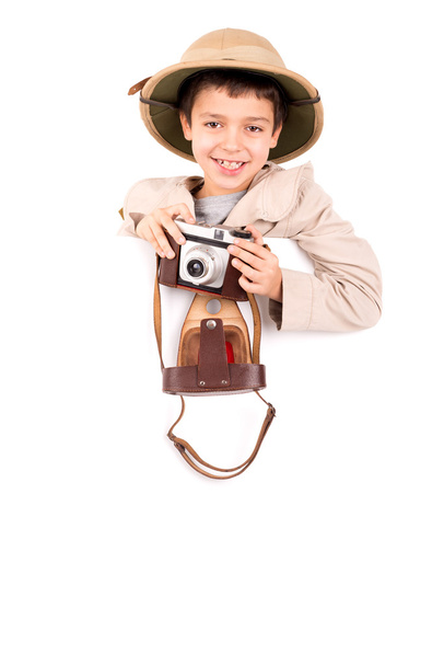 Junge in Safarikleidung - Foto, Bild