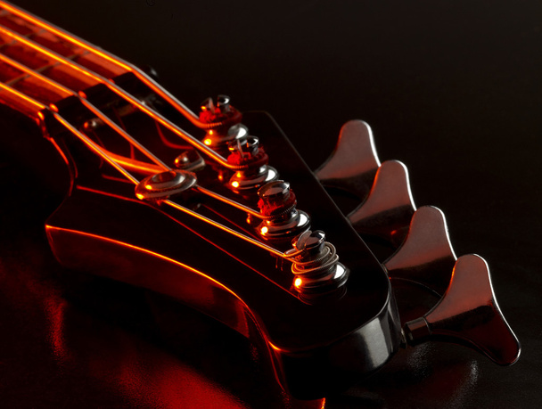 Bass guitar detail - Photo, Image
