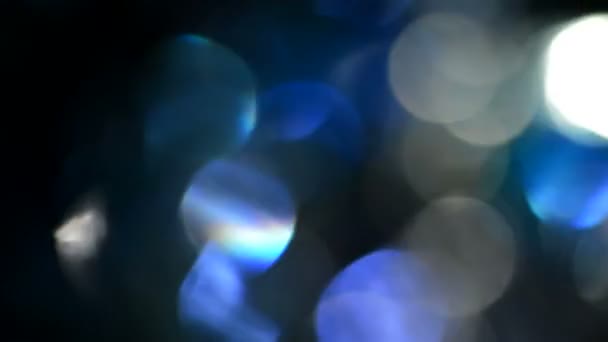 Mavi, bulanık, bokeh ışıklar arka plan 1080p döngü - Video, Çekim