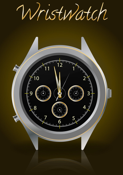Elegante reloj de pulsera
 - Vector, imagen