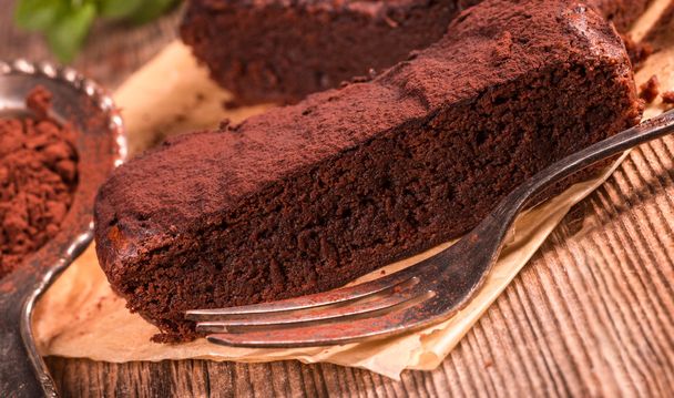 tasty Chocolate brownie - Фото, изображение
