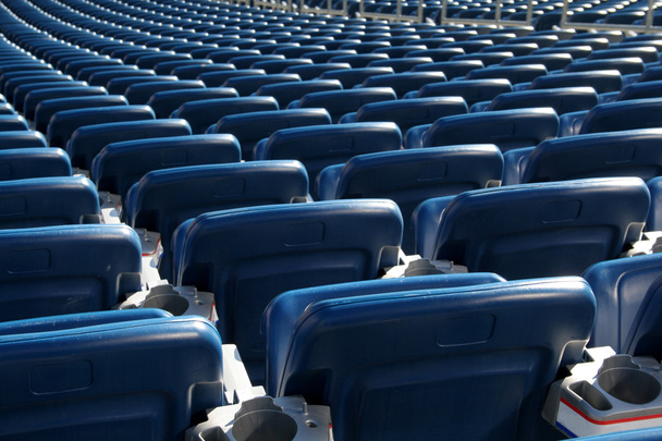 τα καθίσματα γήπεδο μπλε - Φωτογραφία, εικόνα