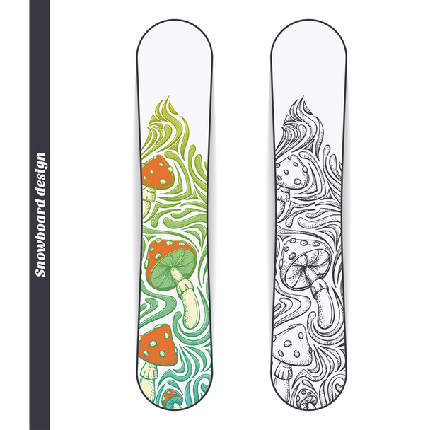 Snowboard design quattro
 - Vettoriali, immagini