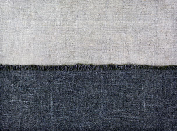 background half of textile fabrics and half of linen - Fotografie, Obrázek