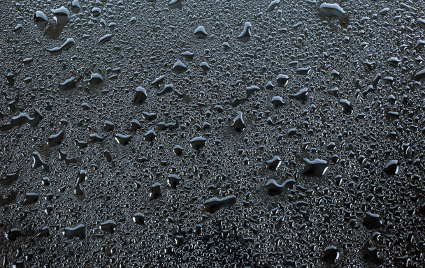 rain drops on a black background - Photo, Image