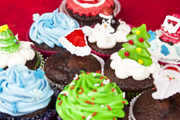 Christmas cupcake - Photo, Image