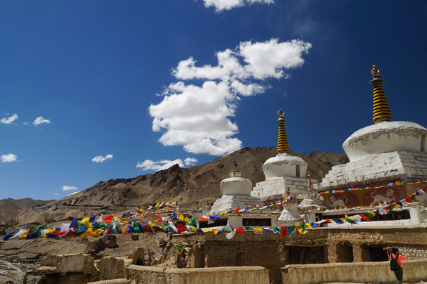 Stupa do monastery de Lamayuru em Ladakh, Índia
 - Foto, Imagem