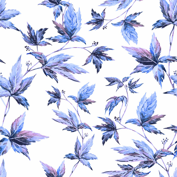 Watercolor floral pattern - Vetor, Imagem