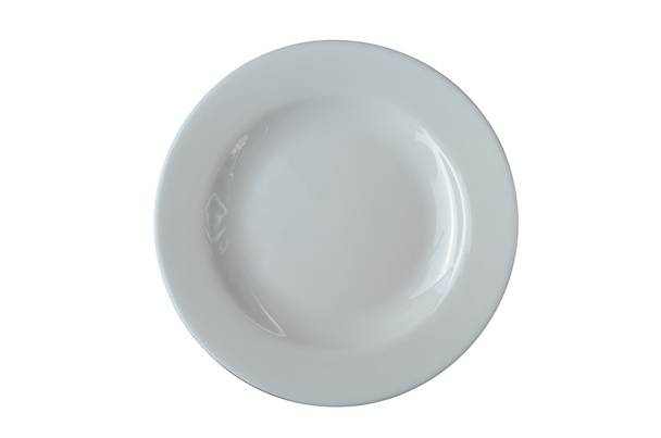 Beyaz tabak izole - Fotoğraf, Görsel