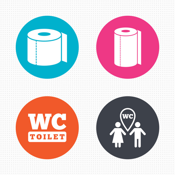 Toilet paper icons. - Vettoriali, immagini