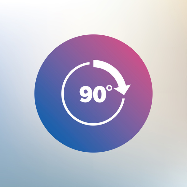 Angle 90 degrees sign icon - Vector, Imagen