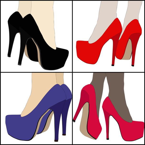 The legs and women's shoes - Photo, Image