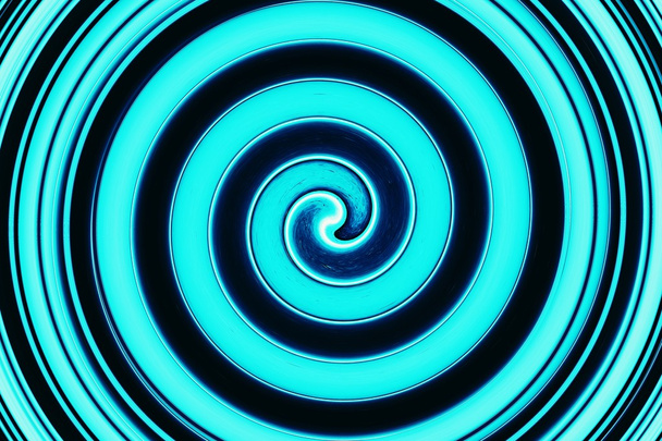 abstract bright blue spiral - Photo, Image
