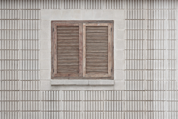 zamknięte okno drewniane - Zdjęcie, obraz