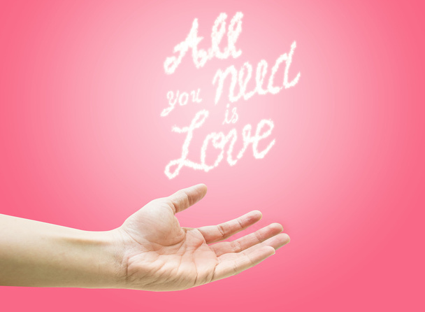Brillante "Todo lo que necesitas es amor
 " - Foto, imagen
