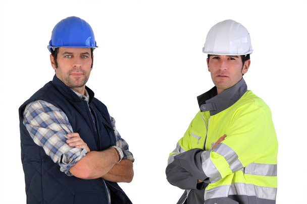 Confident construction workers - Foto, Imagen