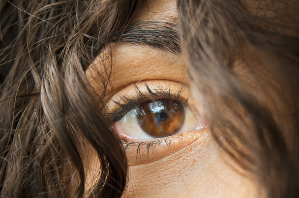 Beautiful woman's eye - Foto, afbeelding