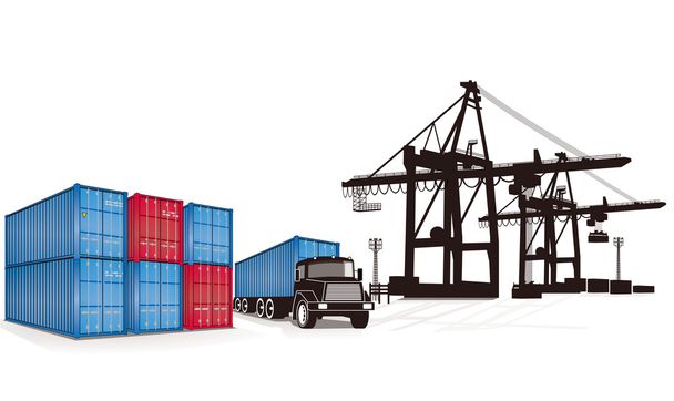 Container cargo - Vector, Image
