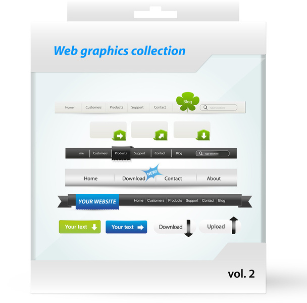 Collection graphique Web
 - Vecteur, image