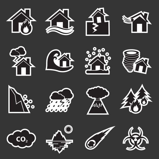 disaster icon - Vector, Image