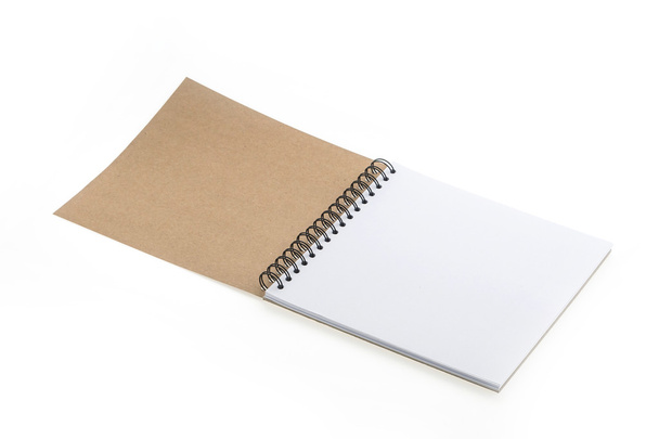 elszigetelt üres notebook - Fotó, kép