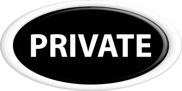 Кнопка приватних
 - Вектор, зображення