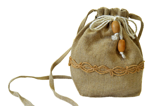 Handmade flax purse - Photo, Image