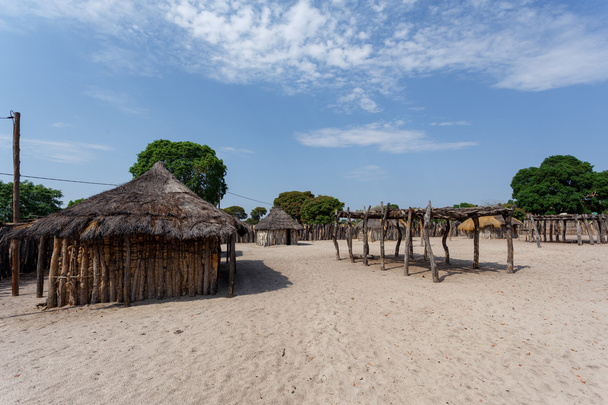 traditional african village with houses  - Photo, Image