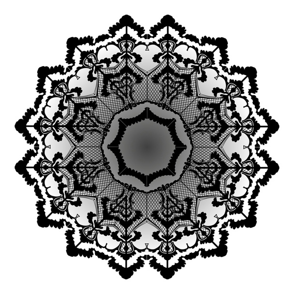 Векторный кружевной цветочный винтаж
 - Вектор,изображение