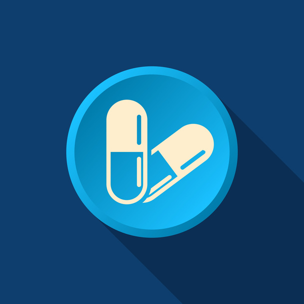 Medical pills web icon - ベクター画像